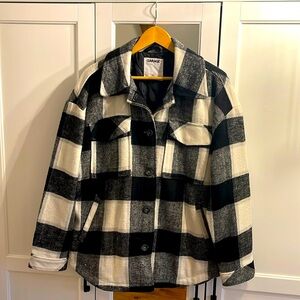 Lined buffalo plaid Shacket